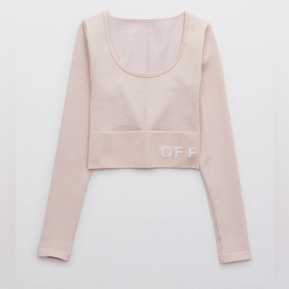 Offline by Arie ribbed cropped workout top - Picture 1 of 8